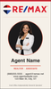 RE/MAX business card front design RM-F15 Elegant Neutral Photo Layout