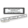Black and White Return Address Labels on Rolls