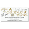 Tree of Faith Christmas Return Address Labels