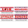 Hugs and Kisses Deluxe Border Return Address Labels