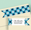 Argyle Wrap Around Address Labels (8 Designs)