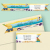 Beach Time Wrap Around Address Labels