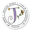 Sue Dreamer Round Address Labels