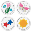 Year Round Round Address Labels (12 designs)