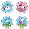 PEANUTS® Year Round Round Address Labels (12 Designs)
