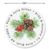 Classic Spruce Round Address Labels