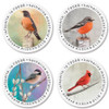 Birds Round Address Labels (4 Designs)