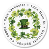 St. Pat's Day Round Address Labels