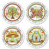 Live Simply Round Address Labels (4 designs)
