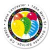 Happy Balloons Round Address Labels