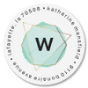 Modern Initial Round Address Labels