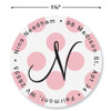 Dots Initial Round Address Labels
