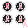 Pink Ribbon by Dianna Marcum Round Address Labels (4 designs)