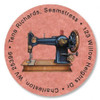 Love Of Sewing Round Address Label