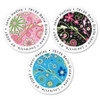 Fun Pattern Round Address Labels (3 designs)