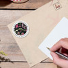 Fun Pattern Round Address Labels (3 designs)