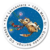 Swinging Christmas Round Address Labels