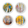 Autumn Aspens Round Address Labels (4 Designs)
