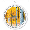 Autumn Aspens Round Address Labels (4 Designs)
