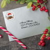 Cat Christmas Round Address Labels