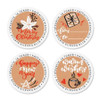Kraft Greetings Round Address Labels (4 Designs)