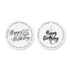 Birthday Bash Round Address Labels (4 Designs)