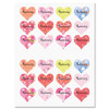 Personalized Variety Heart Stickers