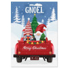 Gnomes In Red Truck Christmas Greeting Cards
