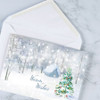 Snow-Covered Christmas Tree Christmas Greeting Cards