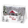 Christmas Covered Bridge Religious Christmas Greeting Cards