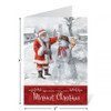 Santa & Snowman Christmas Greeting Cards