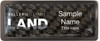 Keller Williams Land Black Chrome Carbon Insert Name Badge