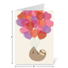 Floating Sloth Valentine's Day Cards