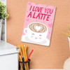 Latte Love Personalized Valentines Card