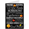 Thankful Personalized Thanksgiving Card