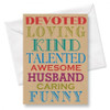 Typography Father's Day Card