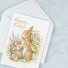 Watercolor Bunny Easter Card