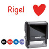 Heart Self-Inking Stamp - 4 Colors