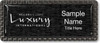 Keller Williams Luxury International Carbon Frame Black Anodized Insert Name Badge