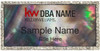 Keller Williams Realty Logo 2 Silver Bling Black Pearl Badge