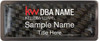 Keller Williams Realty Logo 2 Black Chrome Carbon Insert Badge