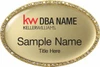 Keller Williams Realty Logo 2 Gold Oval Beyond Bling Gold Badge