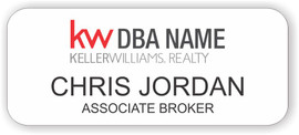 Keller Williams Realty Logo 4 Gold Regular Name Badge