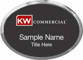 Keller Williams Commercial Silver Oval Executive Black Badge