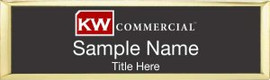 Keller Williams GPS Small Gold Executive Black Badge
