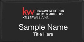 Keller Williams Realty Logo 5 Black Executive Badge