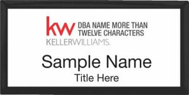Keller Williams Realty Logo 5 Black Executive White Badge
