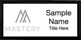 Keller Williams Mastery Black Executive White Name Badge