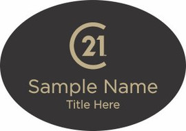 Century 21 New Logo Oval Name Badge – KWP-98767