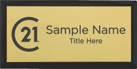 Century 21 New Logo Executive Black Name Badge – KWP-98772